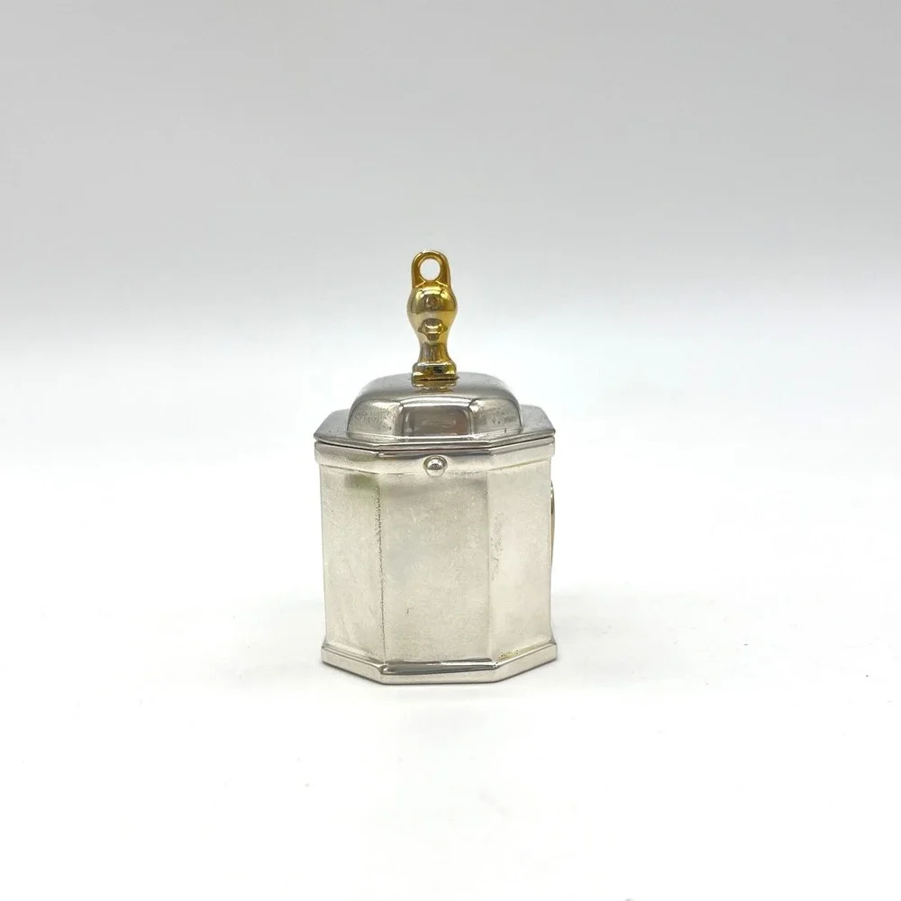 Lenox‎ Kirk Stieff Williamsburg Mini Heart Box Ornament Silverplated 6184451